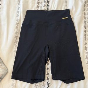 Black GS x WS biker shorts
